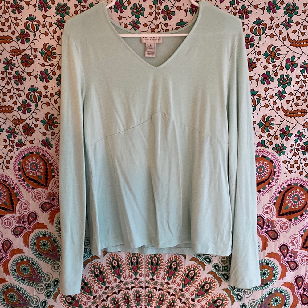 “Talbots” Light Blue Long Sleeve Shirt